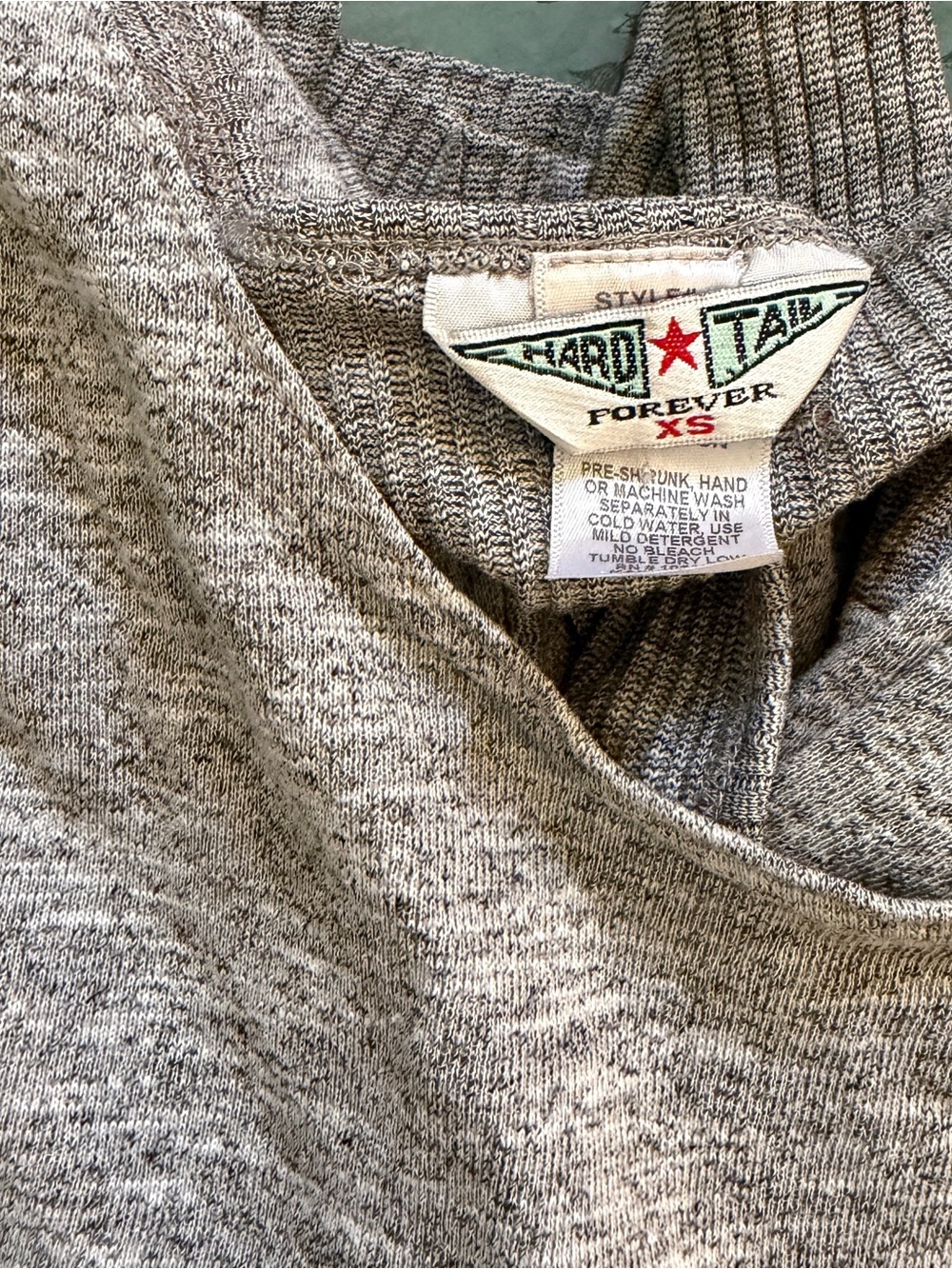 Hard Tail Gray Marled Crewneck Sweater